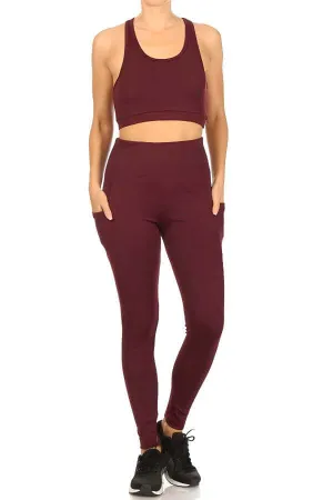 2-Piece Sports Bra and Tummy Control Athleisure Set