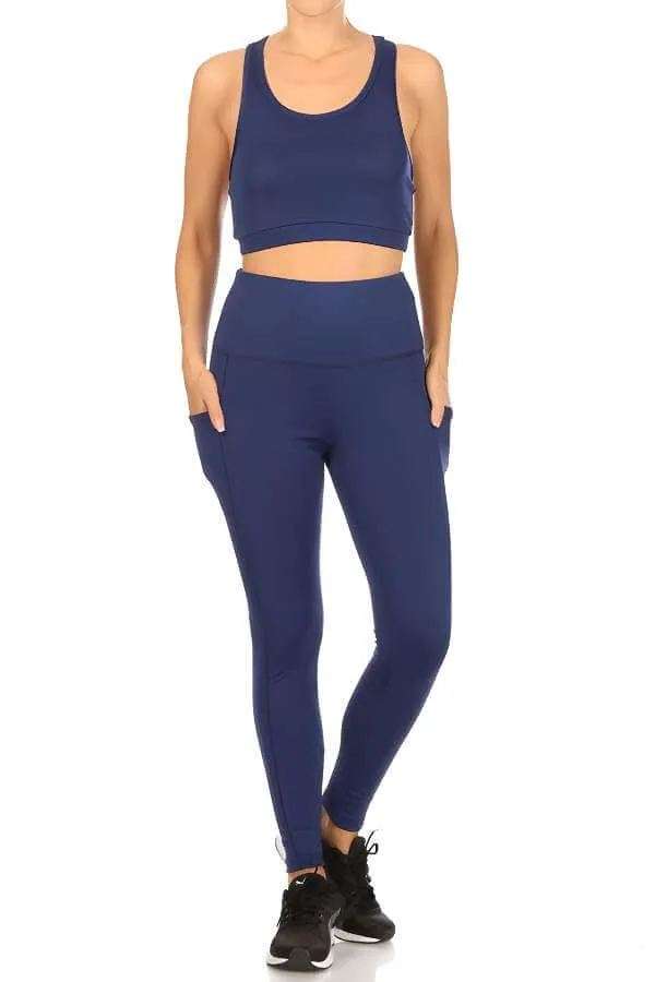 2-Piece Sports Bra and Tummy Control Athleisure Set