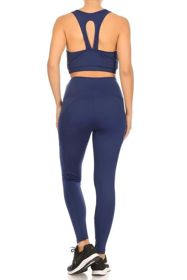 2-Piece Sports Bra and Tummy Control Athleisure Set