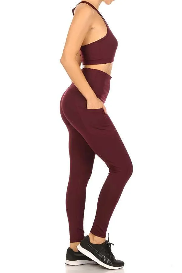 2-Piece Sports Bra and Tummy Control Athleisure Set