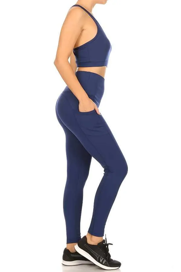 2-Piece Sports Bra and Tummy Control Athleisure Set