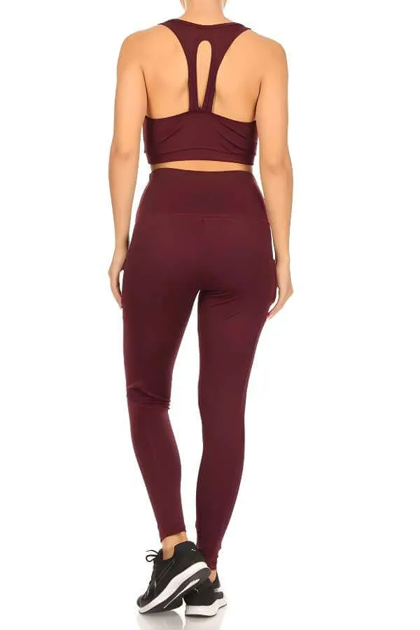 2-Piece Sports Bra and Tummy Control Athleisure Set