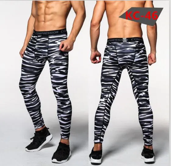 2016 camouflage men pants  fitness joggers compression tights long pants  leggings mens  wear jogginsg