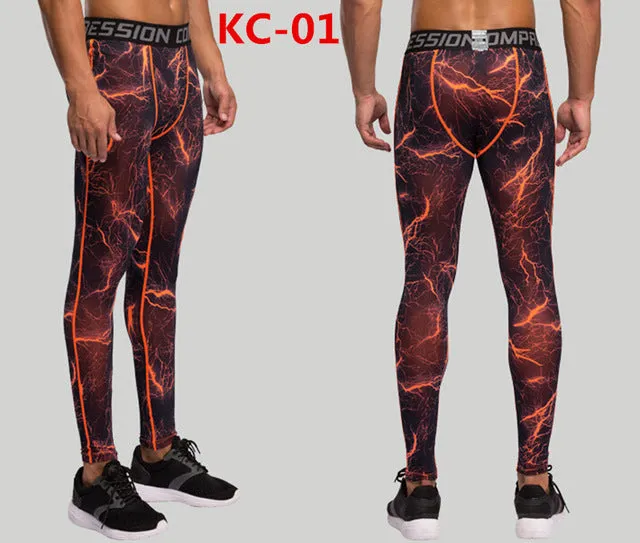 2016 camouflage men pants  fitness joggers compression tights long pants  leggings mens  wear jogginsg