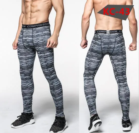 2016 camouflage men pants  fitness joggers compression tights long pants  leggings mens  wear jogginsg