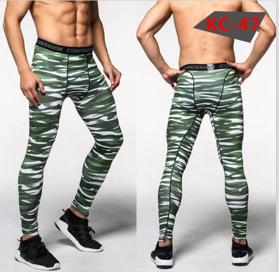 2016 camouflage men pants  fitness joggers compression tights long pants  leggings mens  wear jogginsg