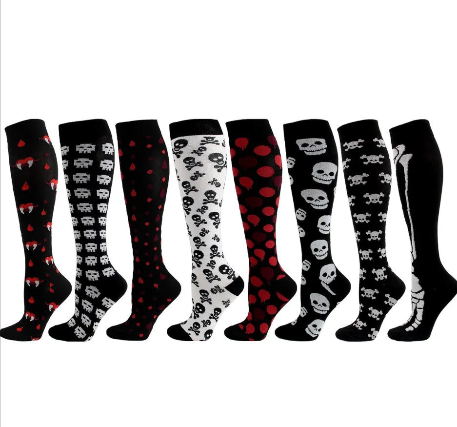 (8 PAIRS) Owlkay Best Compression Socks for Women & Men