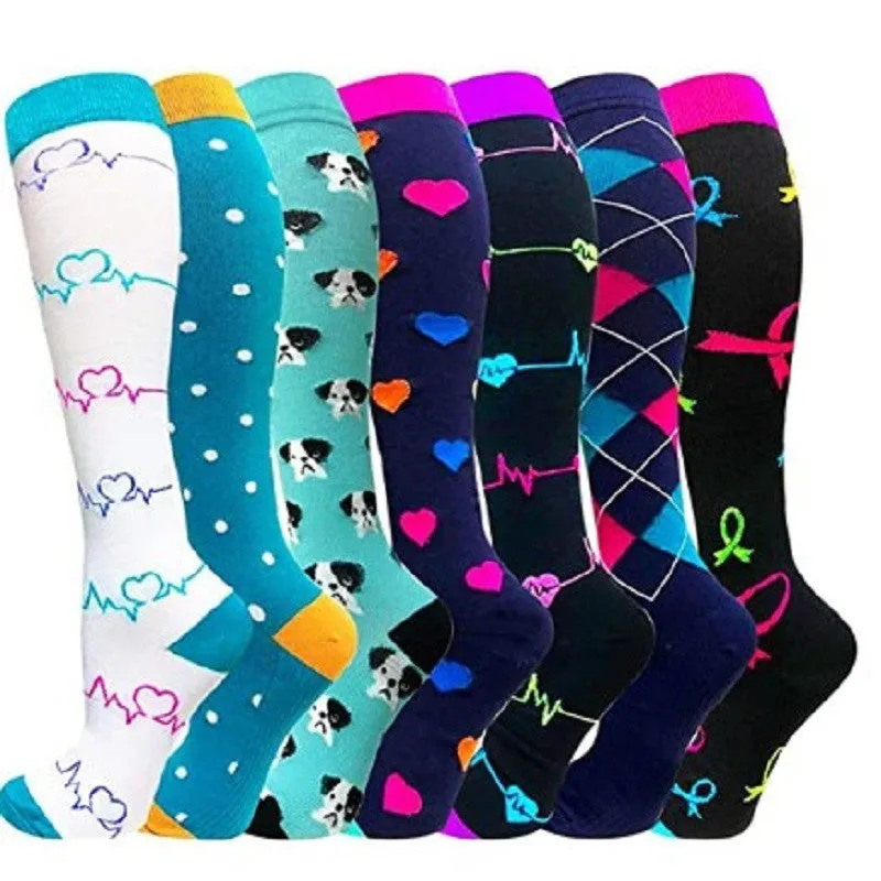 (8 PAIRS) Owlkay Best Compression Socks for Women & Men