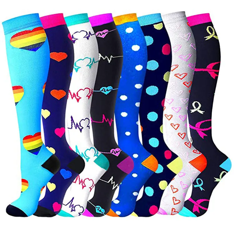 (8 PAIRS) Owlkay Best Compression Socks for Women & Men