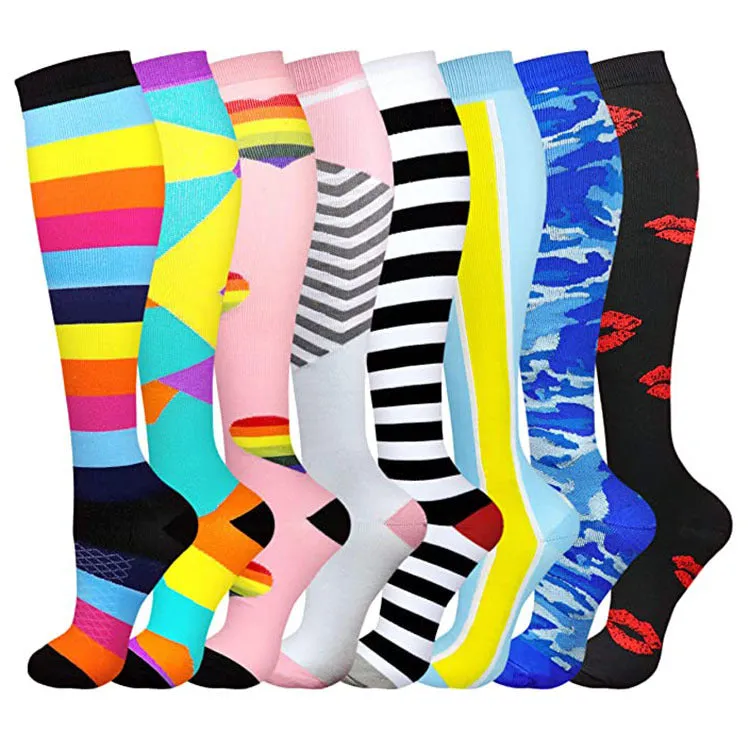 (8 PAIRS) Owlkay Best Compression Socks for Women & Men