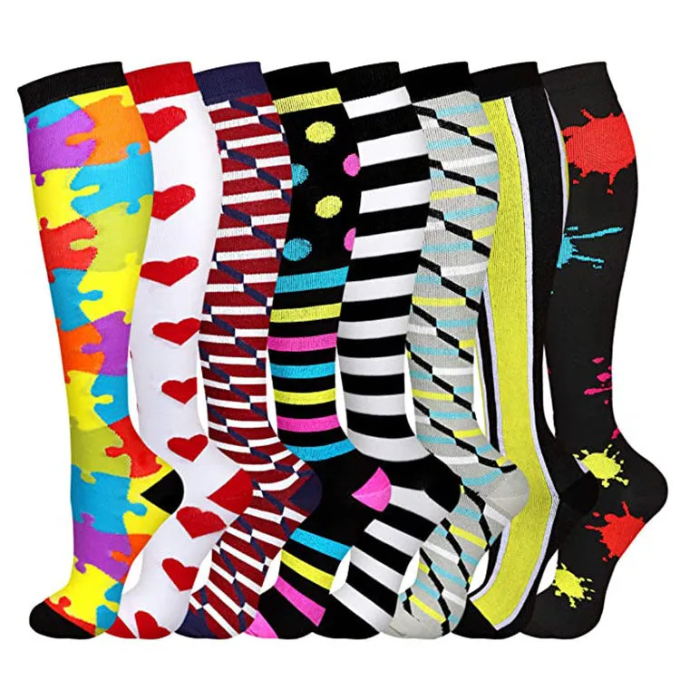 (8 PAIRS) Owlkay Best Compression Socks for Women & Men