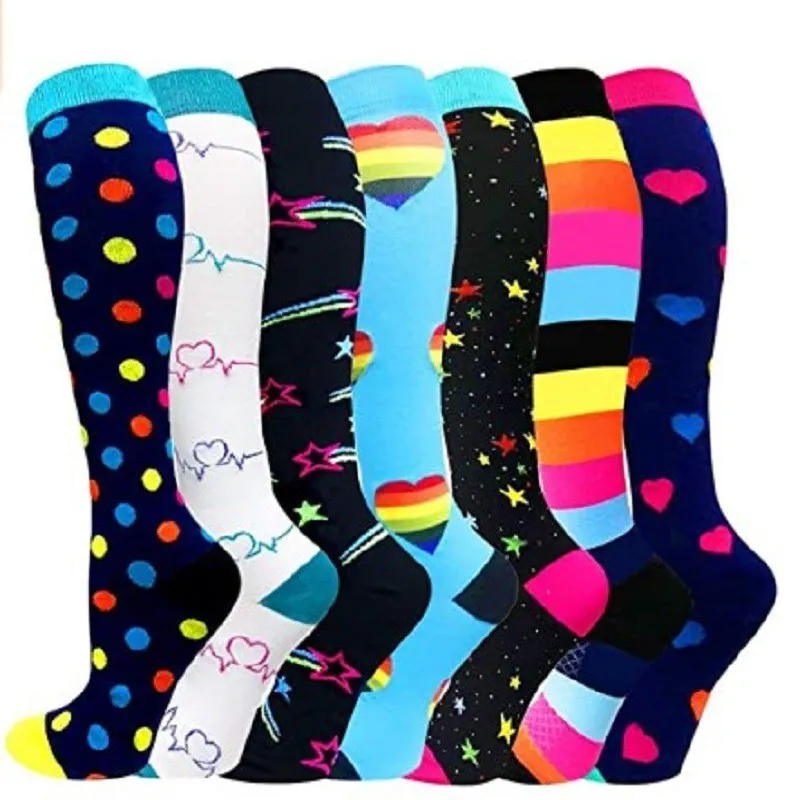 (8 PAIRS) Owlkay Best Compression Socks for Women & Men