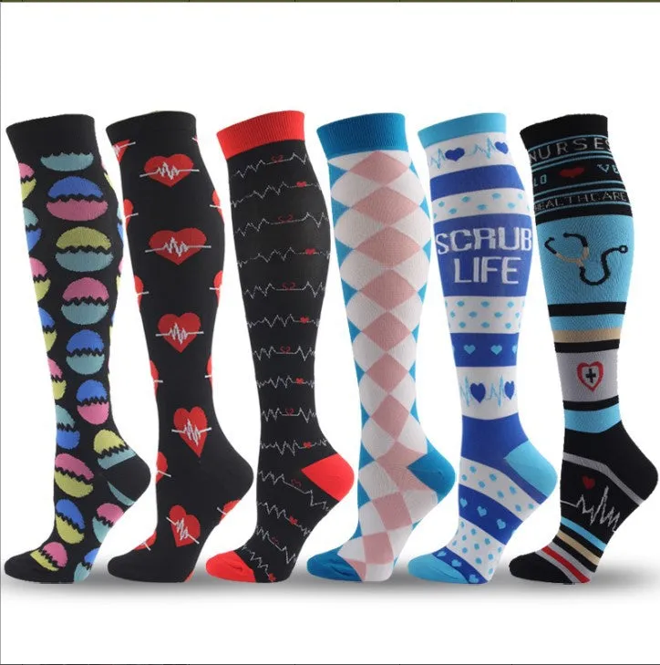 (8 PAIRS) Owlkay Best Compression Socks for Women & Men