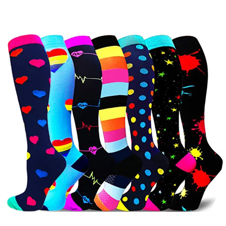 (8 PAIRS) Owlkay Best Compression Socks for Women & Men