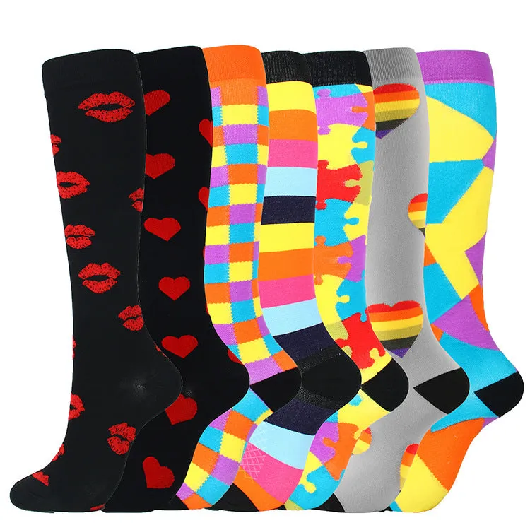 (8 PAIRS) Owlkay Best Compression Socks for Women & Men