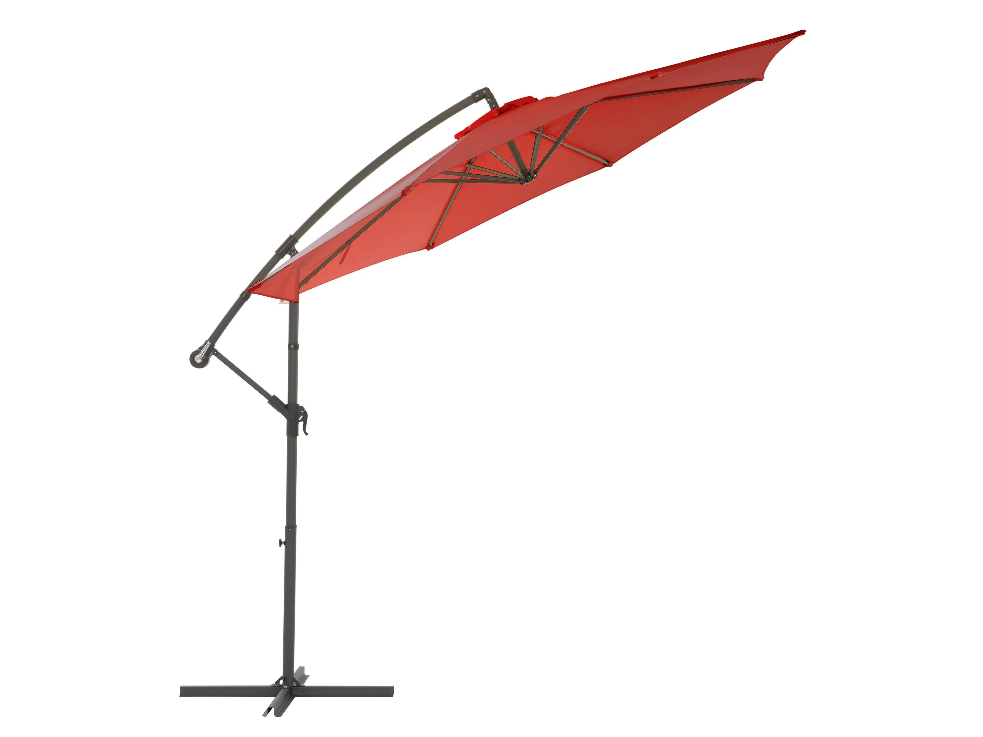 9.5ft Tilting Offset Patio Umbrella - Crimson Red