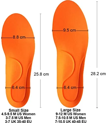 Ailaka Athlete Gel Cushion Neutral Arch Sports Shoe Insoles, Performance Running Inserts for Man & Women