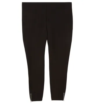 Amalfi Legging with Ankle Zip Detail | Black