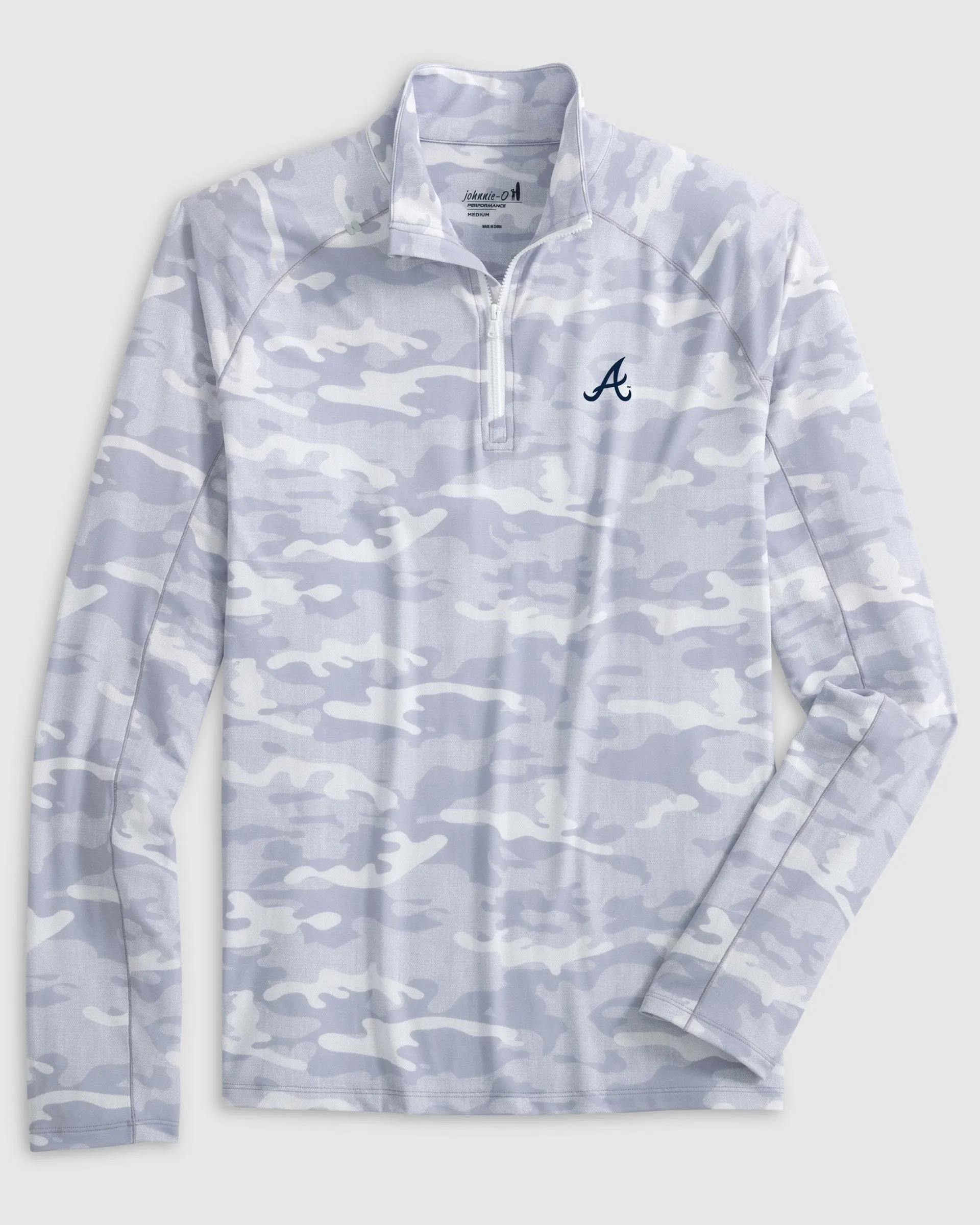 Atlanta Braves Patton Performance Camo 1/4-Zip Pullover