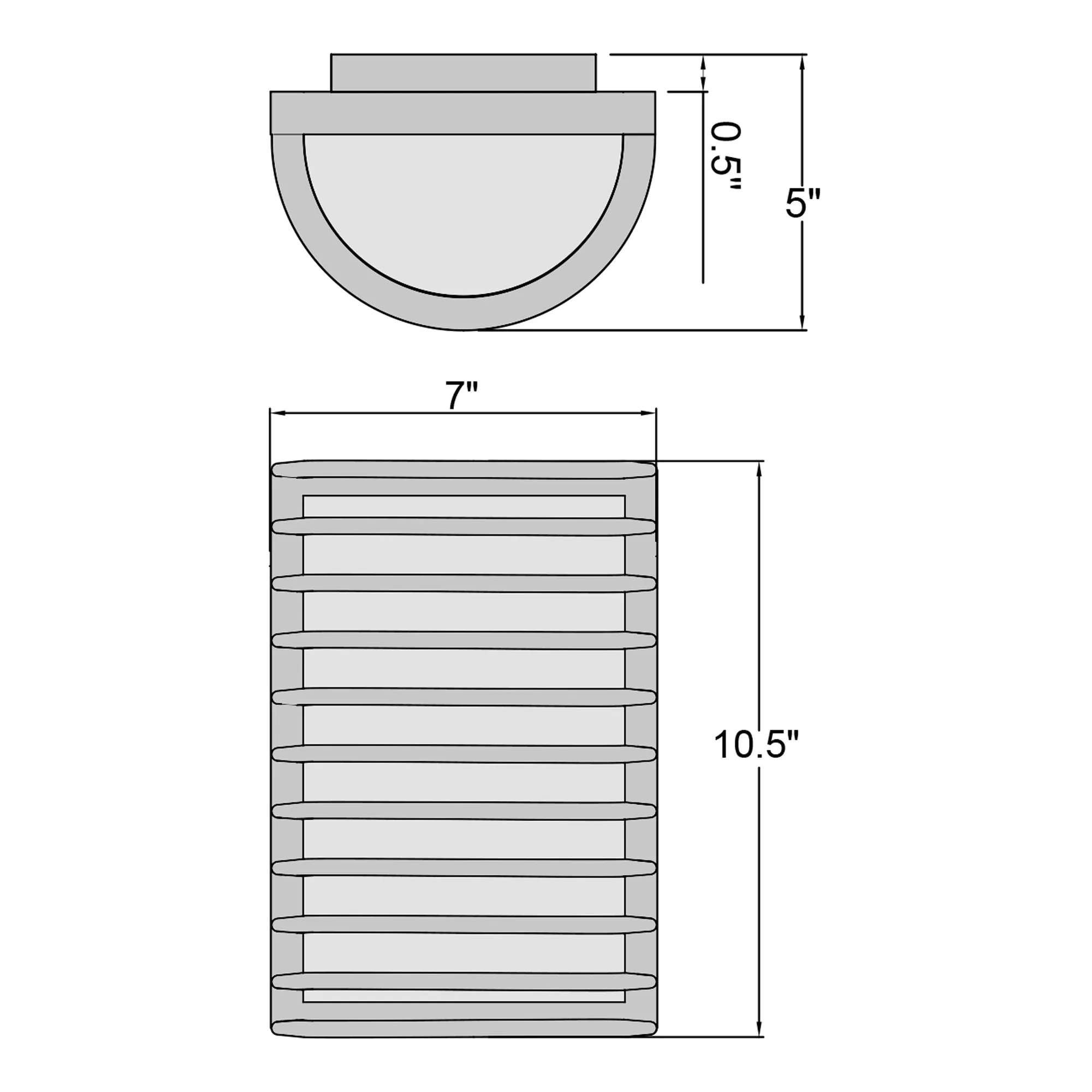 Bermuda 10.5 in Outdoor 1-Light Wall Mount Sconce