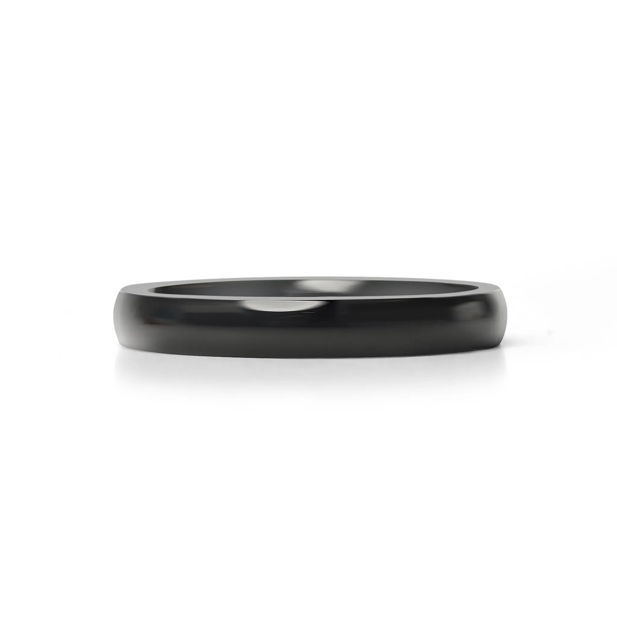 Black Stainless Steel Blank Ring / CFR7004