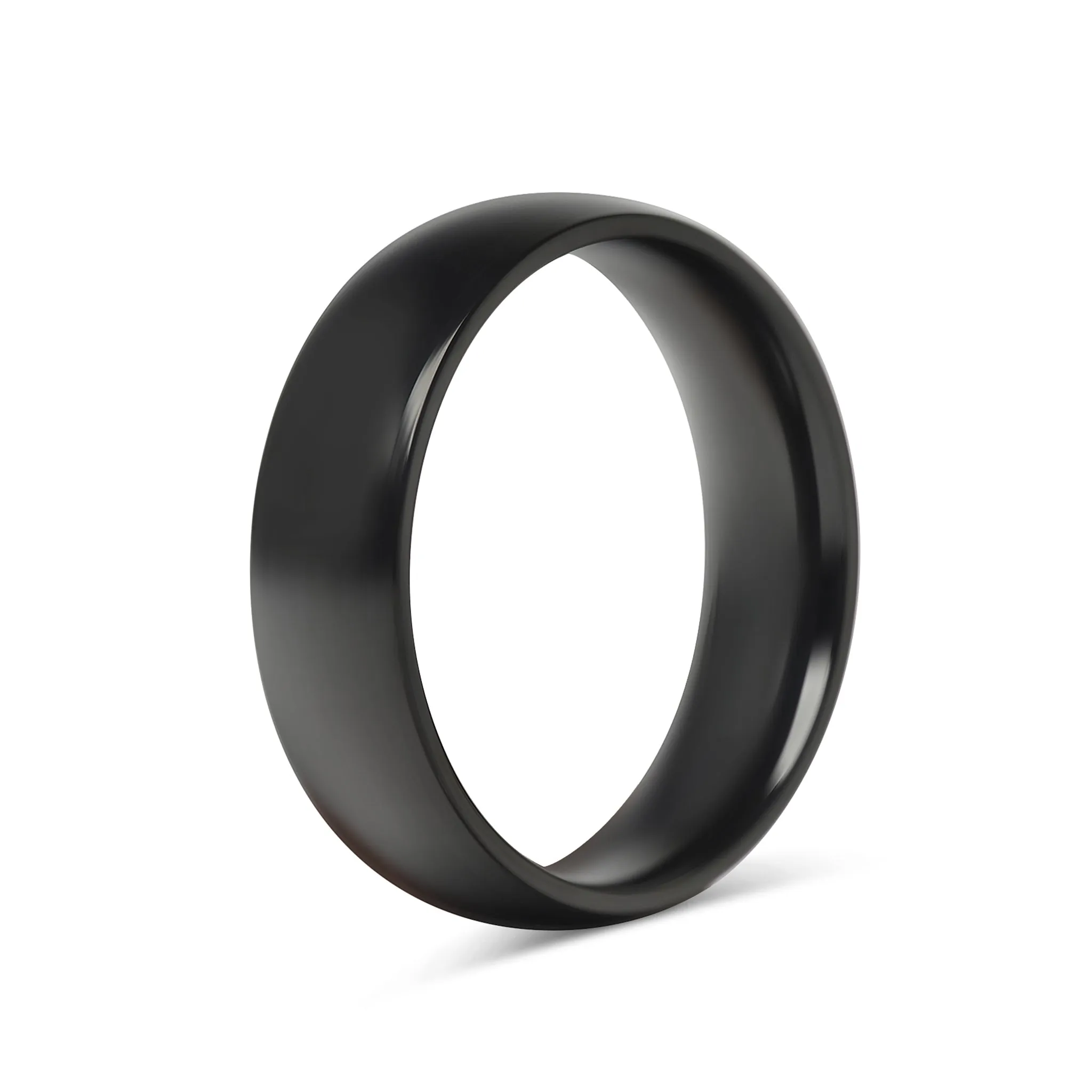 Black Stainless Steel Blank Ring / CFR7004