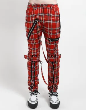 BONDAGE PANT RED PLAID