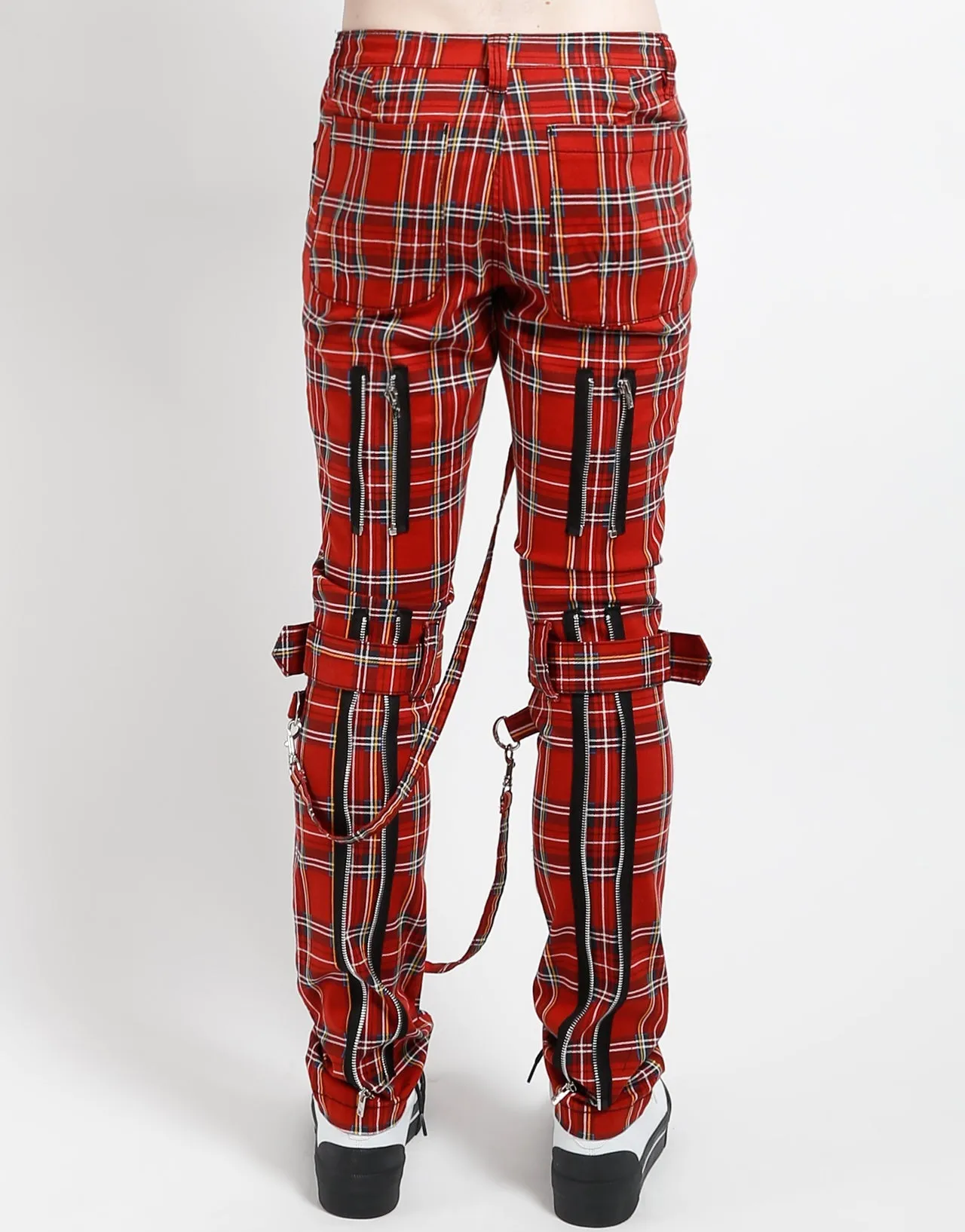 BONDAGE PANT RED PLAID