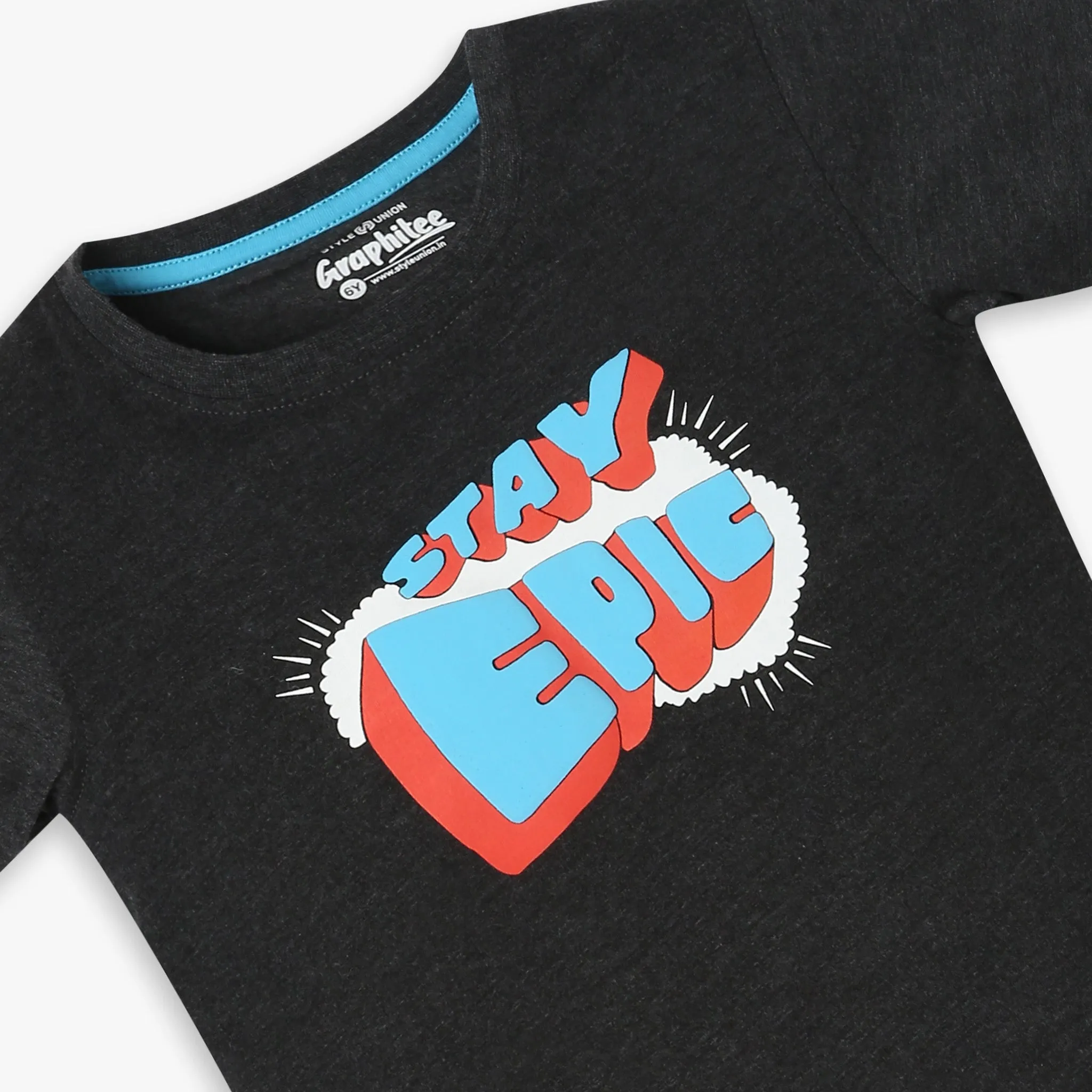 Boys Regular Fit Graphic T-Shirt