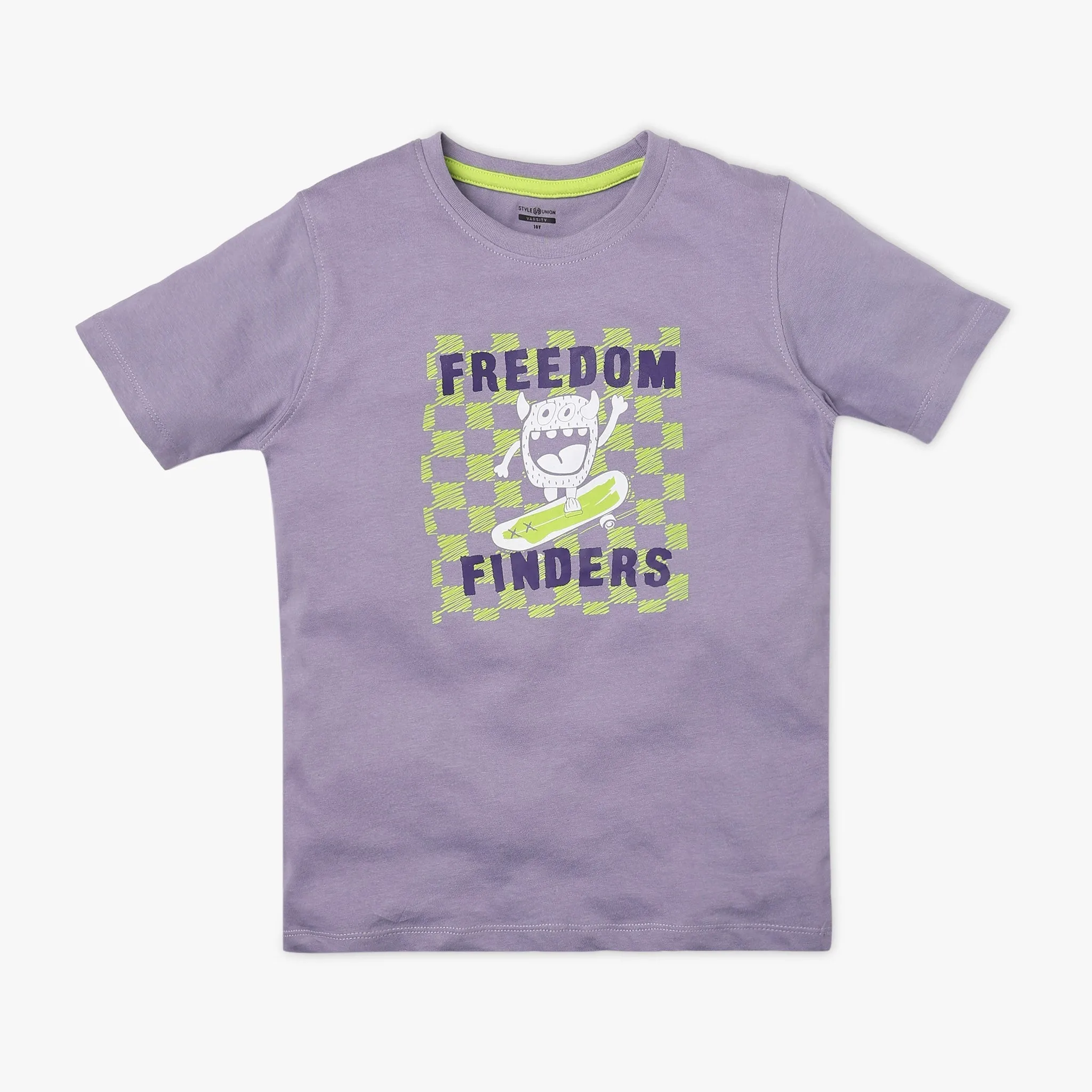 Boy's Regular Fit Printed T-Shirt