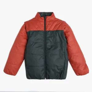 Boy's Regular Fit Solid Jacket