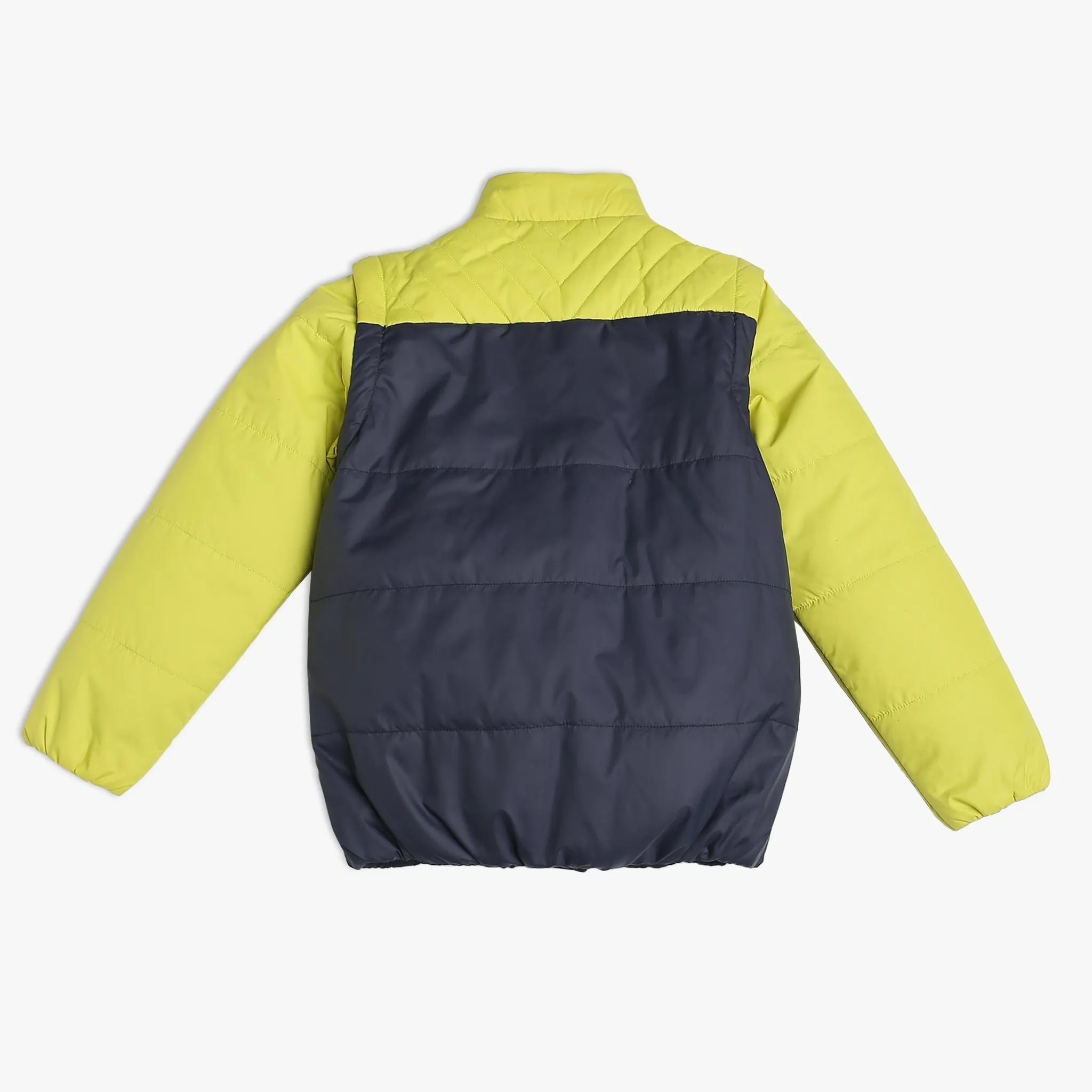 Boy's Regular Fit Solid Jacket