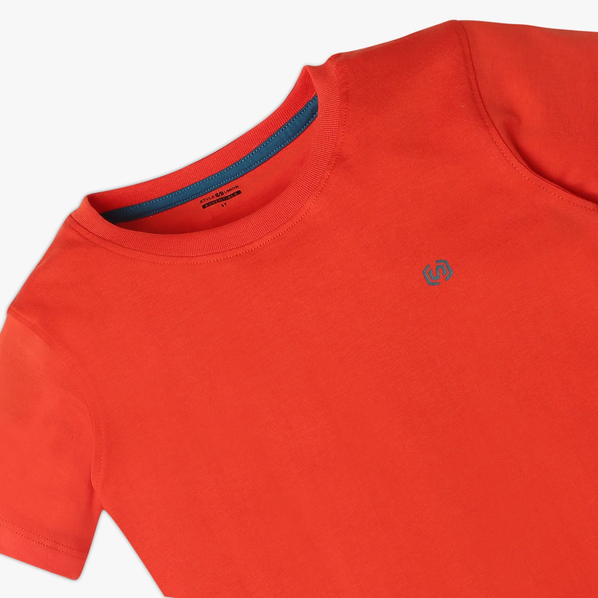 Boy's Regular Fit Solid T-Shirt