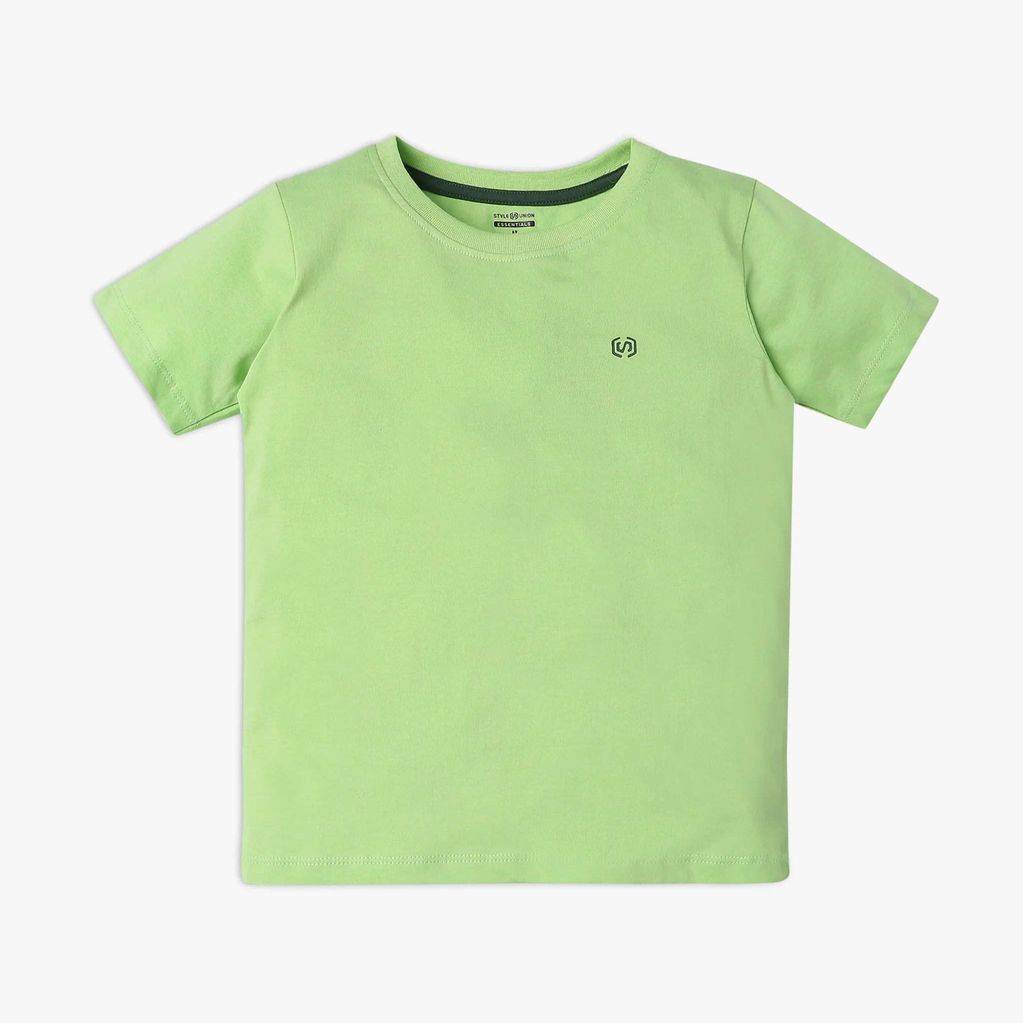 Boy's Regular Fit Solid T-Shirt