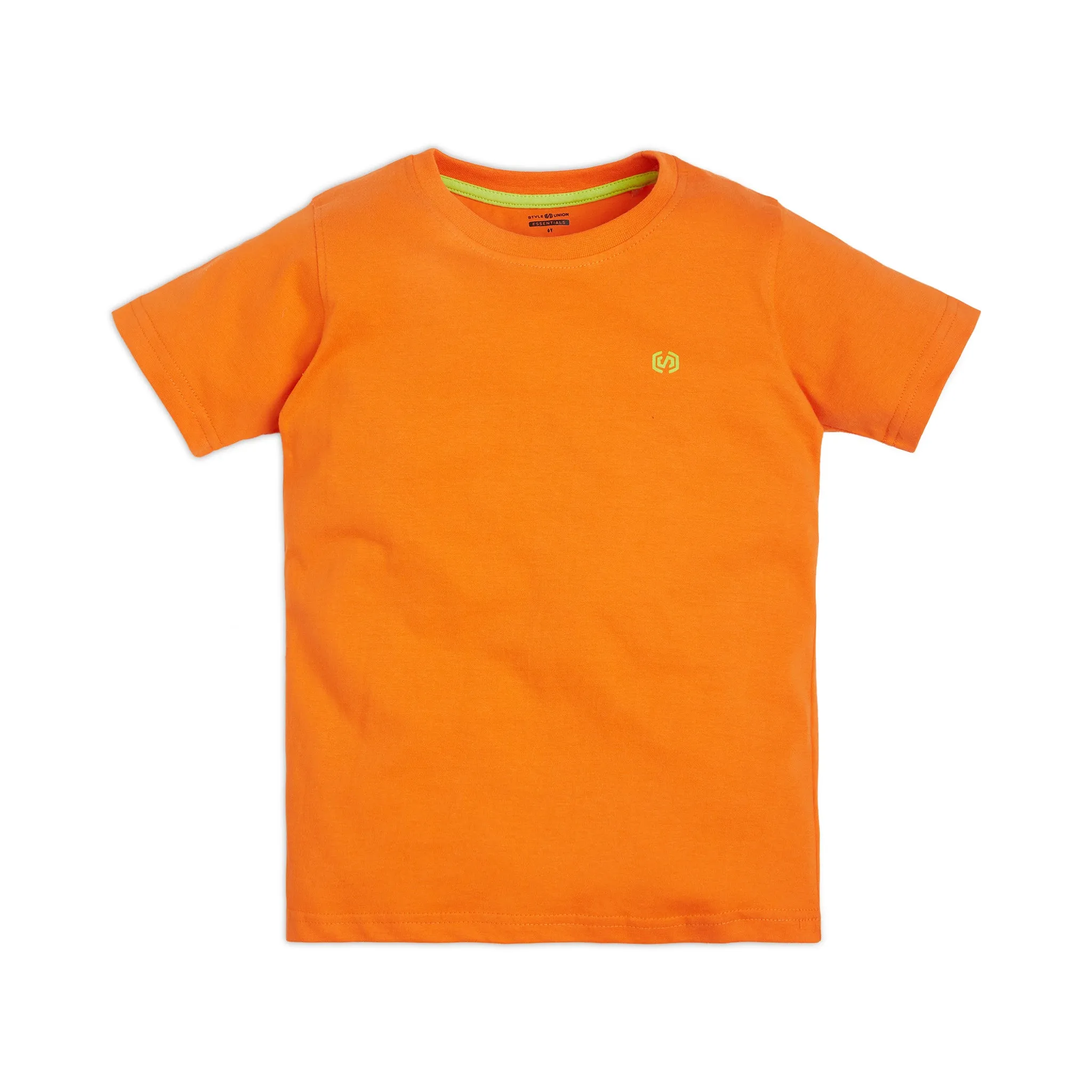 Boy's Regular Fit Solid T-Shirt