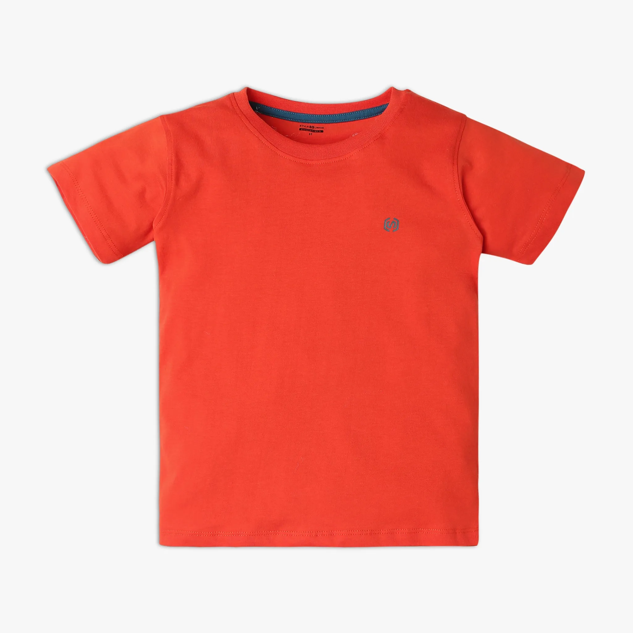 Boy's Regular Fit Solid T-Shirt