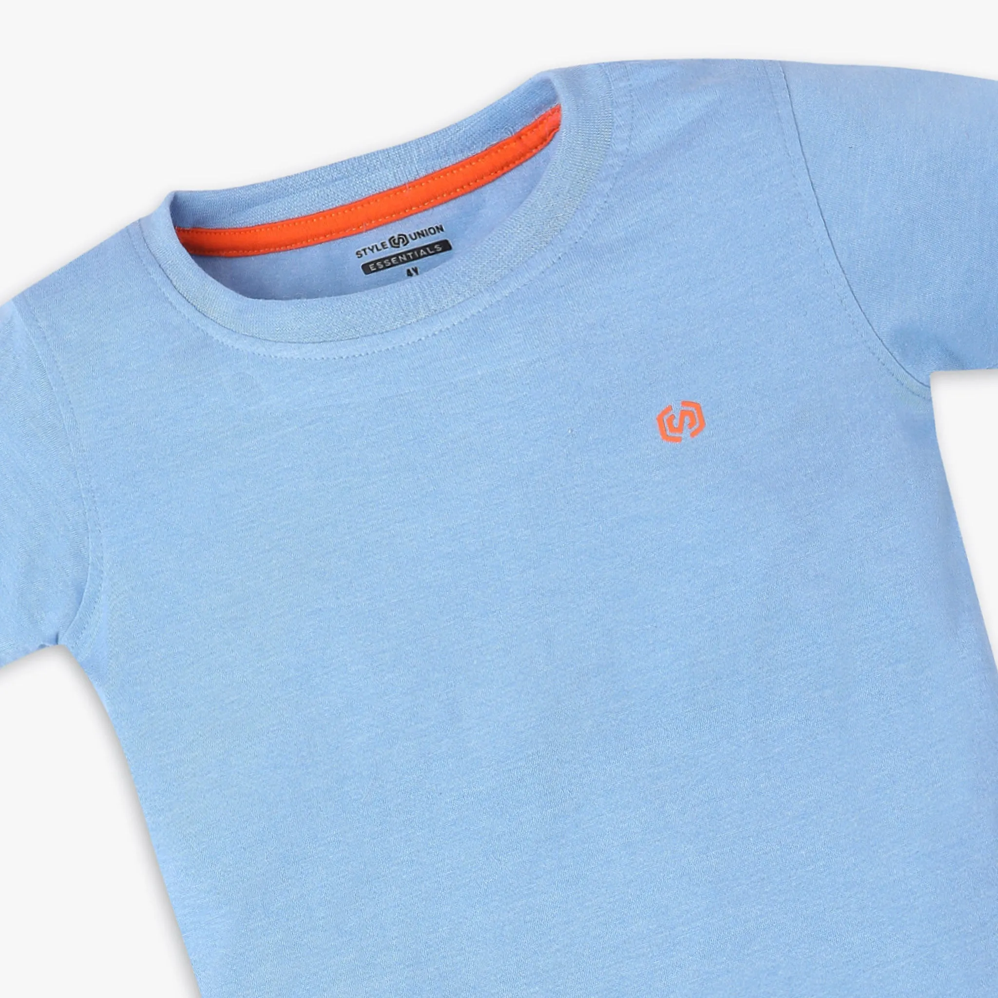 Boy's Regular Fit Solid T-Shirt