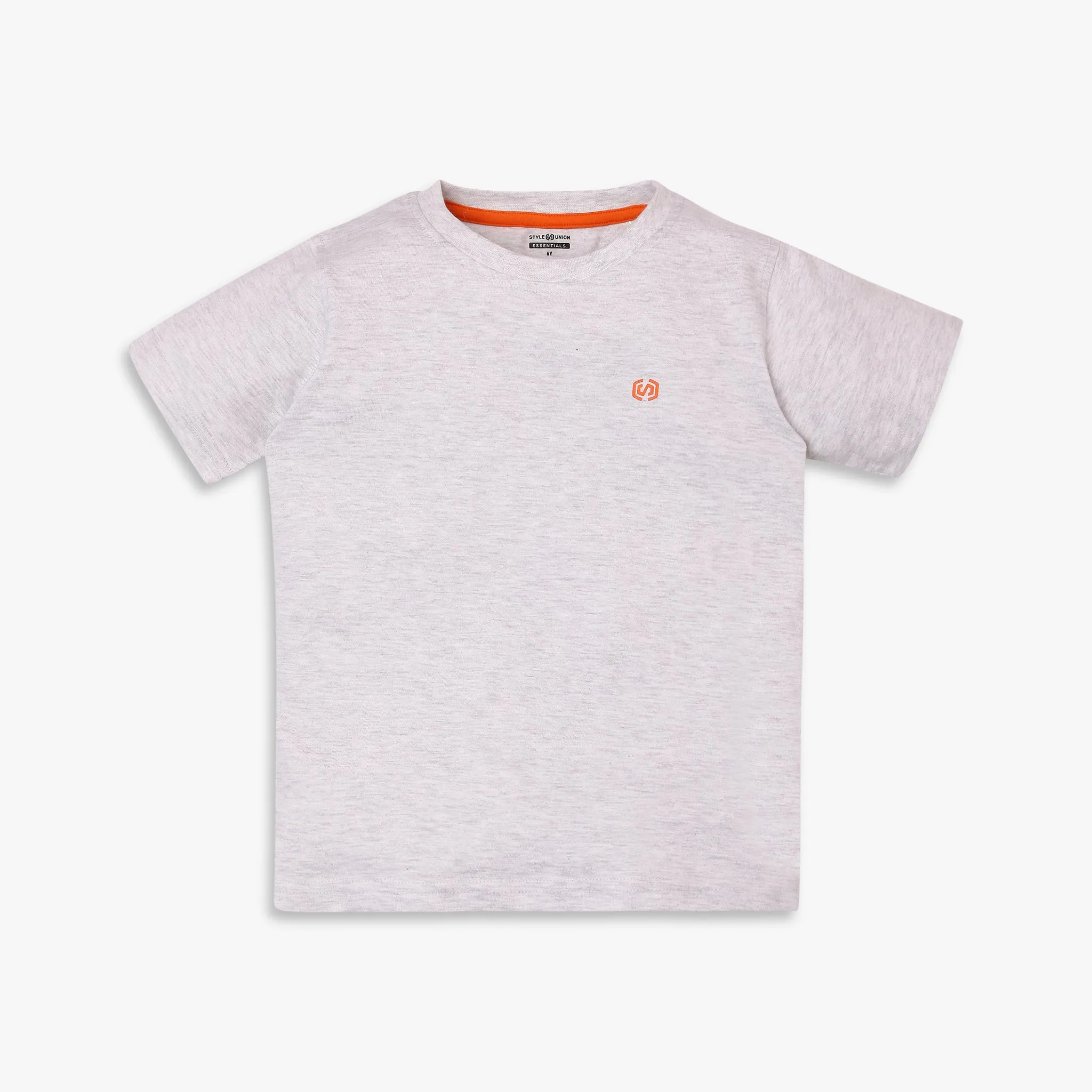 Boy's Regular Fit Solid T-Shirt