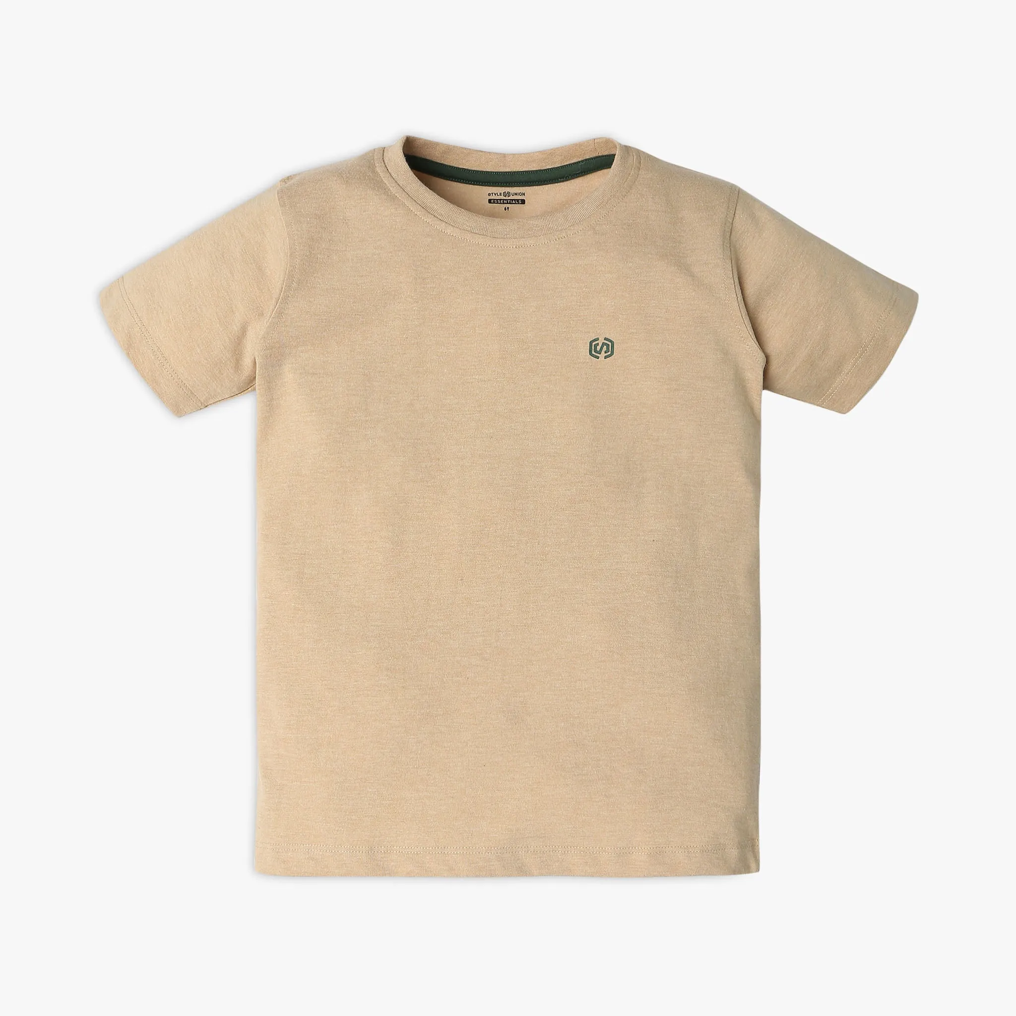 Boy's Regular Fit Solid T-Shirt