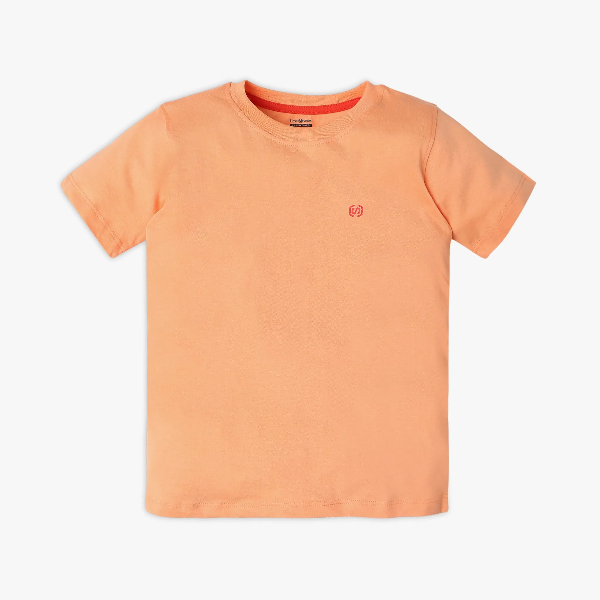 Boy's Regular Fit Solid T-Shirt