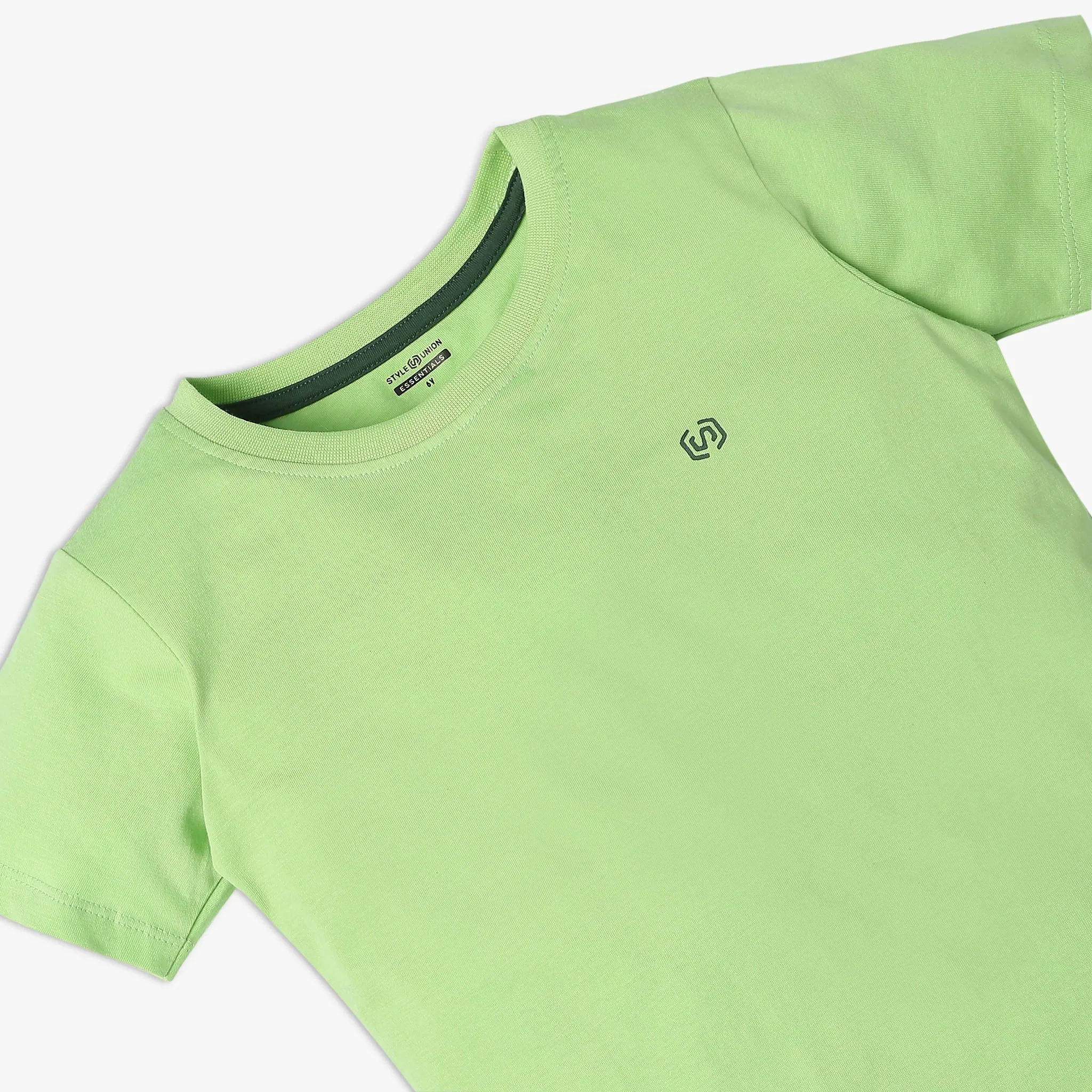 Boy's Regular Fit Solid T-Shirt