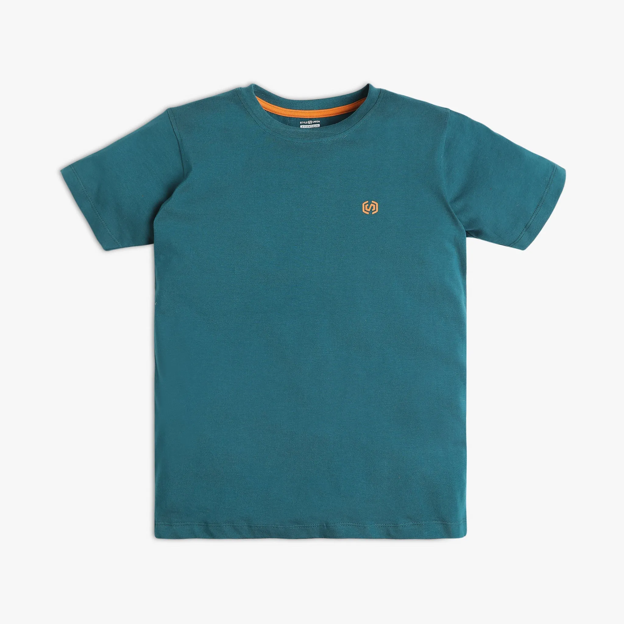 Boy's Regular Fit Solid T-Shirt