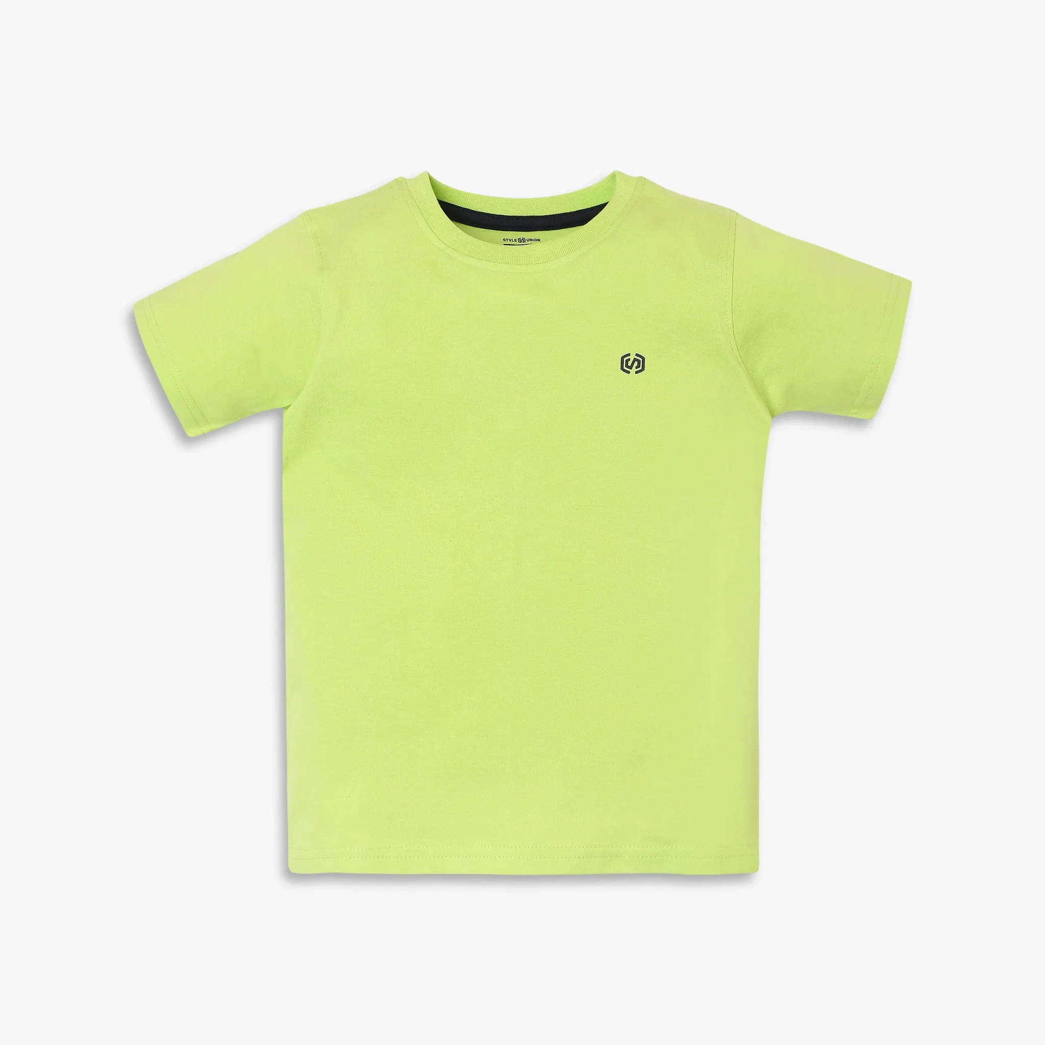 Boy's Regular Fit Solid T-Shirt