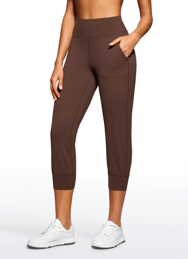 Butterluxe High Waist Cropped Joggers 23" with Pockets