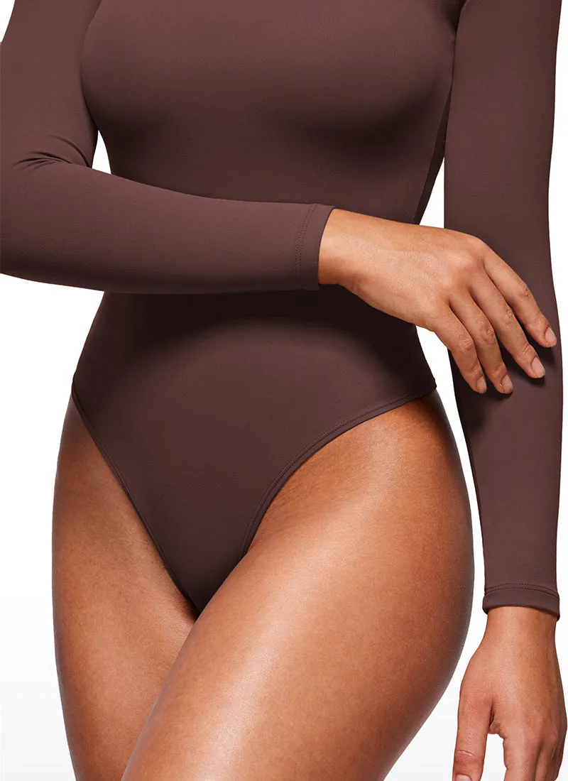 Butterluxe Square Neck Long Sleeve Bodysuits