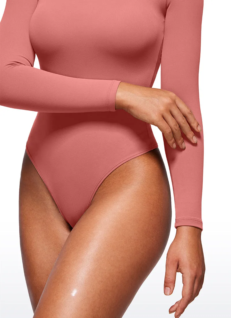 Butterluxe Square Neck Long Sleeve Bodysuits