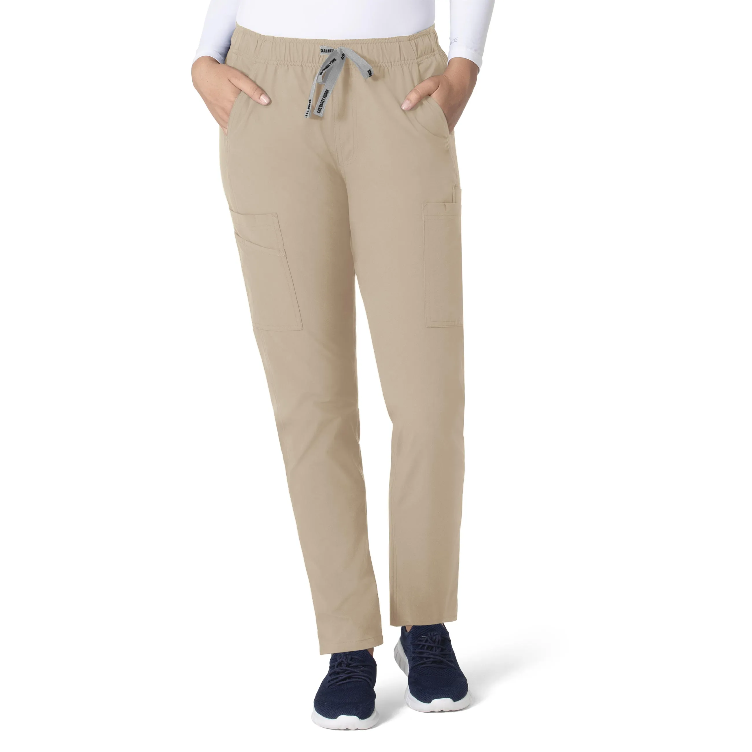 Carhartt Force Essentials Women's Straight Leg Scrub Pant - Khaki