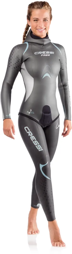 Cressi Free Lady Two-Piece Freediving Wetsuit (3.5mm)