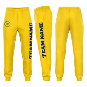 Custom Gold Royal Fleece Jogger Sweatpants