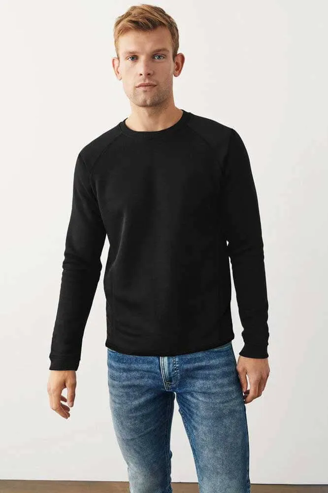 Cut Label Men's Drop-Tail Fleece Sweatshirt